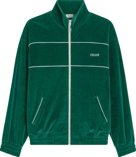 celine green jacket